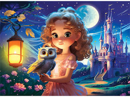 Puzzle 160 элементов "Принцесса с совой" (П160-9475)