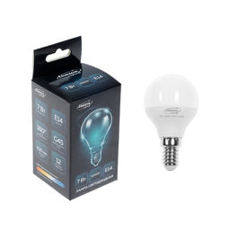 Цена за 5 шт. Лампа светодиодная Luazon Lighting, G45, 7 Вт, E14, 630 Лм, 4000 К, свечение нейтральное белое