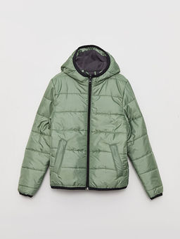 Kap??onlu Basic Erkek ?ocuk ?i?me Mont