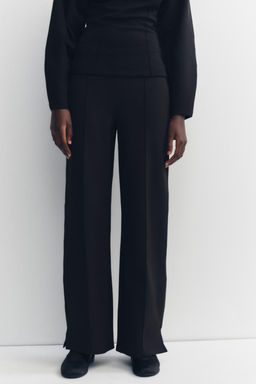 INTERLOCK KNIT TROUSERS WITH VENTS - Zara фото 11