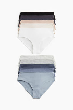 Pack de 10 bragas hipster de algod?n