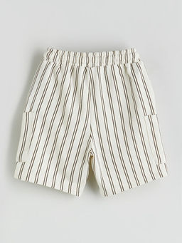 Beli Lastik ?izgili Erkek ?ocuk ?ort