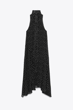ZW COLLECTION HALTER POLKA DOT DRESS - Zara фото 9