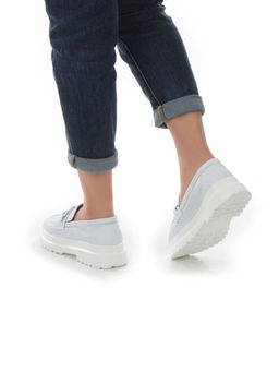 03-PDD190-2 WHITE Полуботинки женские (натуральная кожа)