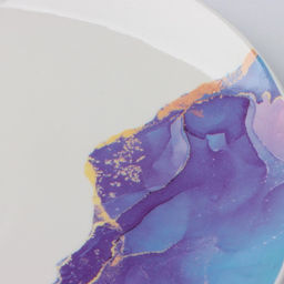 Блюдо для подачи Мрамор, бело-синяя, 27 см - Дорого внимание фото 10