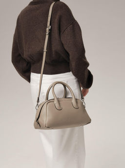 Кожаная сумка Kandys DBR 31206 бежевый латте  фото 2