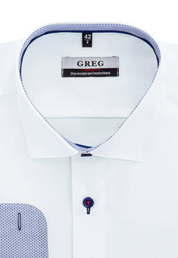 Сорочка мужская длинный рукав GREG 100/139/WH/Z/2p