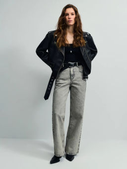 Джинсы wide leg с высокой посадкой / Zarina  фото 3