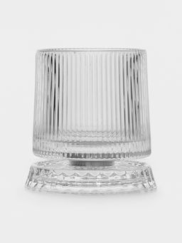 Стакан Magistro «Тор. Грани» 250 мл, 9×10 см, на вращающейся подставке, стекло, прозрачный