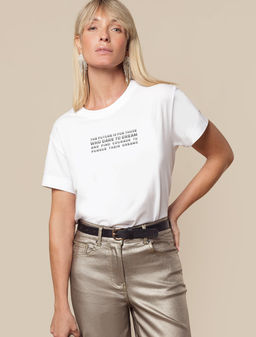 VILATTE / Футболка из премиального хлопка с авторским принтом