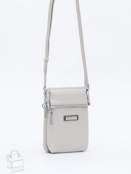 Сумка женская кожаная 0782CH l.gray Polina&Eiterou  в Новосибирске