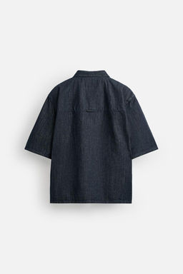 RELAXED FIT DENIM SHIRT - Zara фото 8