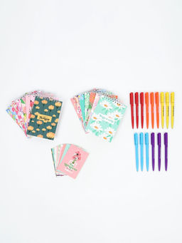 Подарочный набор, 15 ручек + 15 открыток + 15 блокнотов «Самой прекрасной»