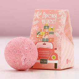 Бомбочка для ванны «Время чудес», 40 г, аромат ягодный, Чистое счастье