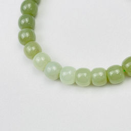 Браслет из Нефрита "градиент" 17 см