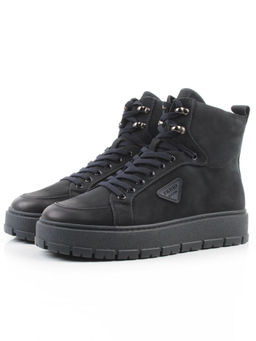 05-AW1002-6M DK. BLUE Ботинки зимние мужские (натуральная кожа, натуральный мех)