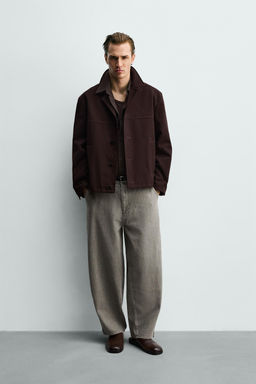 PANTAL?N BALLOON FIT / Gris / Azul