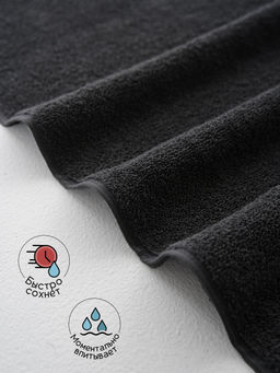 Полотенце махровое банное большое Софатекс 70 * 140 для ванной и бани bs