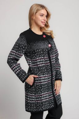 Кардиган В 1742/черно-ягодный (1330) - Злата Стиль фото 3