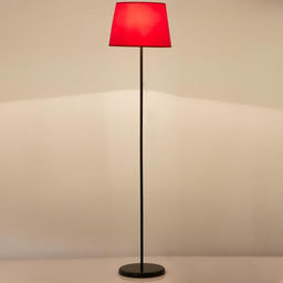 Торшер 2601 1х15Вт Е27 черный/красный