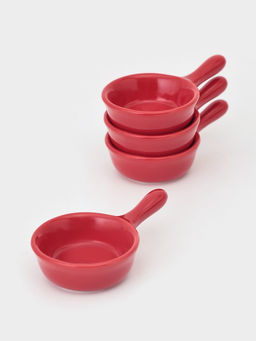 Соусники «Классика», 7.8×7.2×2.5 см, набор 4 шт., керамика, красные