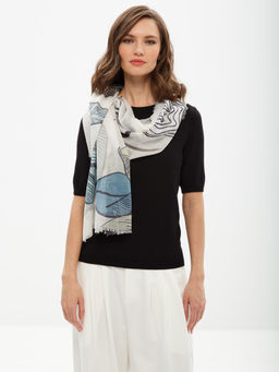 Палантин жен. хл+шелк 90х190 LSI22-108-02 - Labbra фото 6