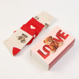 Носки детские KAFTAN Happy Love bear, 3 пары, размер 14-16