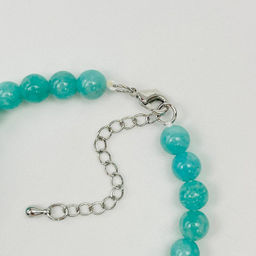 Браслет из Амазонита и Лунного камня 17 см + - Радуга самоцветов фото 4