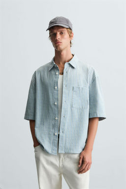 RELAXED FIT CHECK SHIRT - Zara фото 10