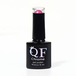 Гель лак для ногтей, CHROME, шиммерный, 3-х фазный, 8мл, LED/UV, цвет ярко-розовый (017) - Queen fair фото 9