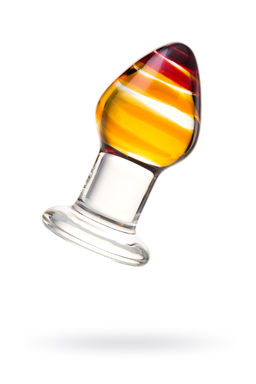 Анальная втулка Sexus Glass, стекло, прозрачная, 9 см, 4 см