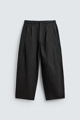 PANTAL?N WIDE  FIT PLIEGUES / Marr?n - Zara фото 7