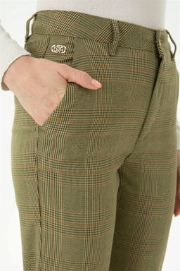 Женские брюки из плотной ткани светло-хаки - U.s. polo assn фото 5