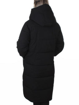 8836 BLACK Пальто зимнее женское (150 гр. холлофайбер)