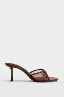MESH SANDALS WITH BOW - Zara фото 3