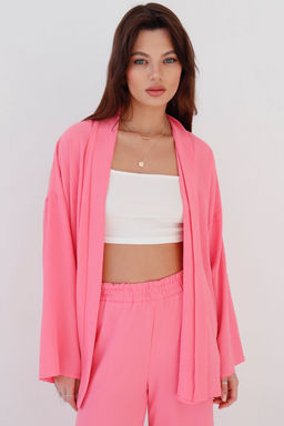 9377 Костюм из кимоно и брюк-палаццо pink - Martichelli фото 3