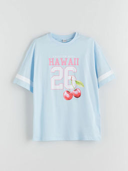 Bisiklet Yaka K?z ?ocuk Ti??rt