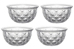 Набор салатников Dubai, прозрачный, 13 см, 0,4 л, 4 шт - Anna lafarg фото 2