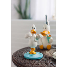 Набор аксессуаров для ванной комнаты Утиные истории, 4 предмета, дозатор 200 мл, мыльница, стакан, подставка для щёток, белый - Simaland фото 9