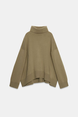 95% WOOL OVERSIZE JUMPER - Zara фото 6