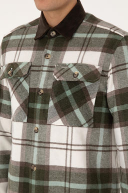 Erkek A__k Haki Uzun Kollu G_mlek - U.s. polo assn фото 7