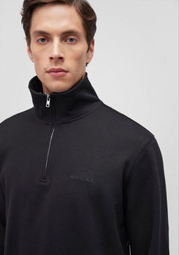 Siyah Sweatshirt - Mavi фото 5