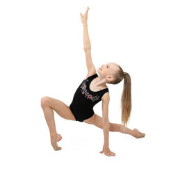 Купальник гимнастический Grace Dance Цветы, на широких бретелях, р. 42, цвет чёрный  фото 6