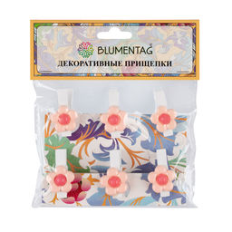 Blumentag WCRH-35 Декоративные прищепки 5 х 6 шт. 3.5 см СК/Распродажа F66 Розовые ромашки