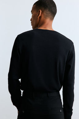 Camiseta en punto gofrado Slim Fit - H&m фото 4