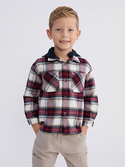 Kap??onlu Ekose Erkek ?ocuk G?mlek