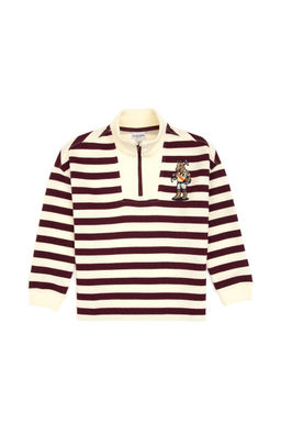 Erkek _ocuk Bordo Yarm Fermuarl_ Sweatshirt - U.s. polo assn фото 2