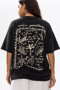Camiseta oversize con motivo estampado - H&m фото 10