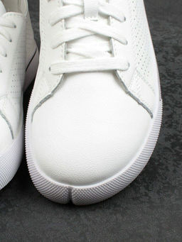 05-PDXL135-1 WHITE Кеды белые (натуральная кожа)