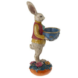 Фигурка декоративная "Заяц", L9,5 W12 H28 см